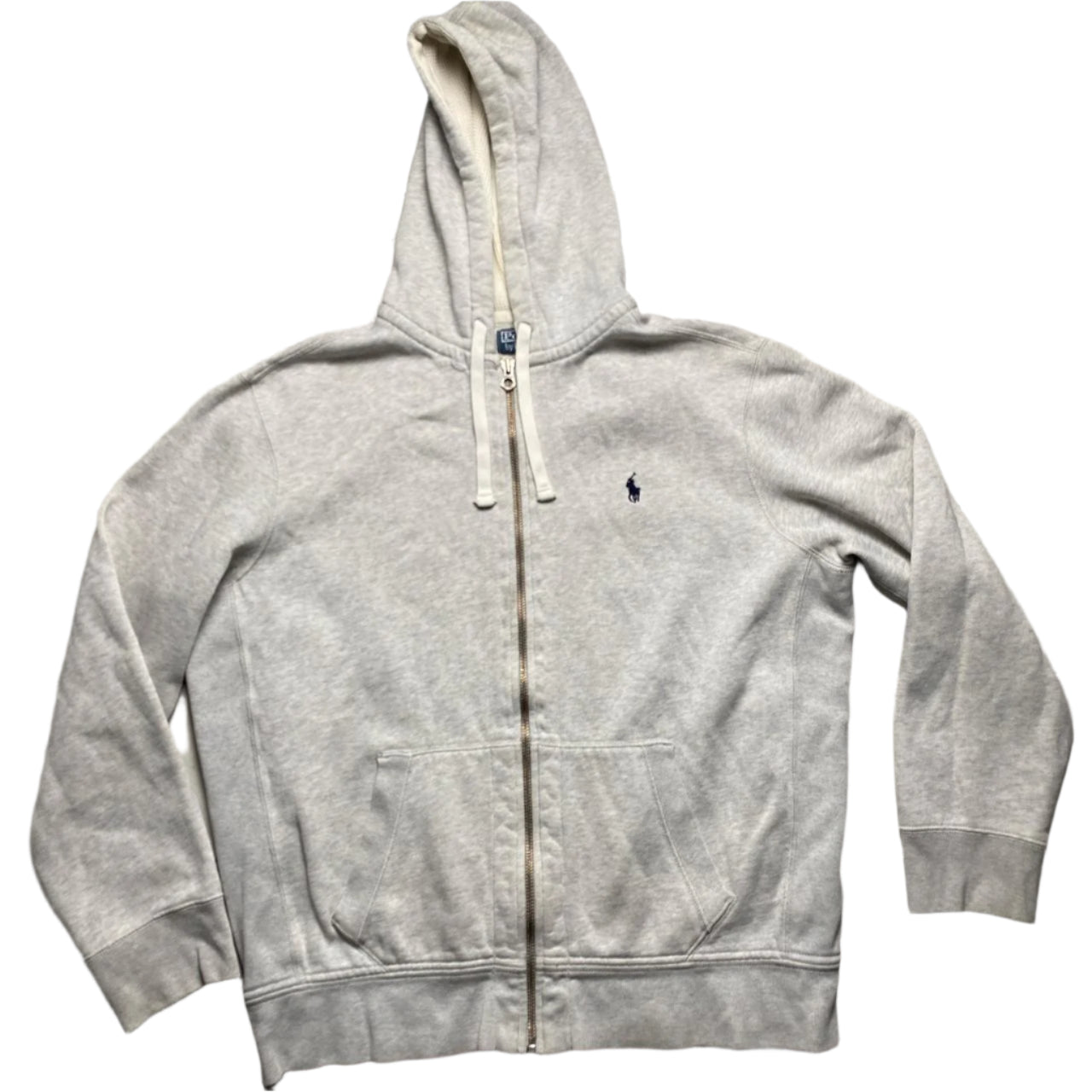 Polo Ralph Lauren Grey and Navy Hoodie (XL)