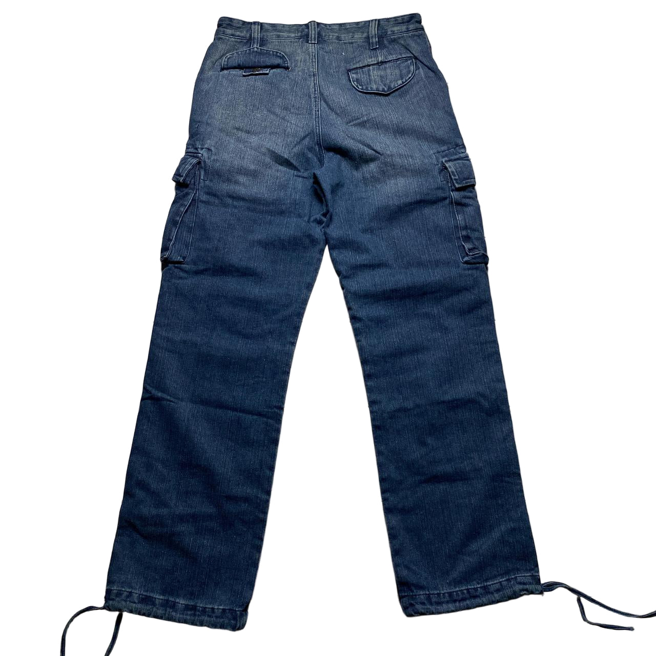 Criminal Damage Baggy Cargo Jeans Trousers (32W)