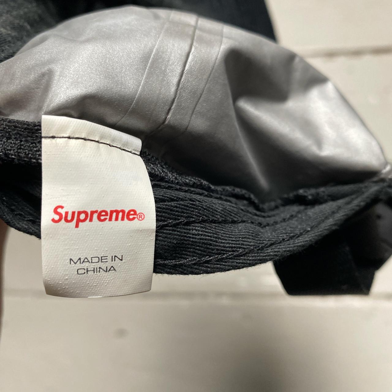 Supreme New York Black and White Goretex Corduroy Cap