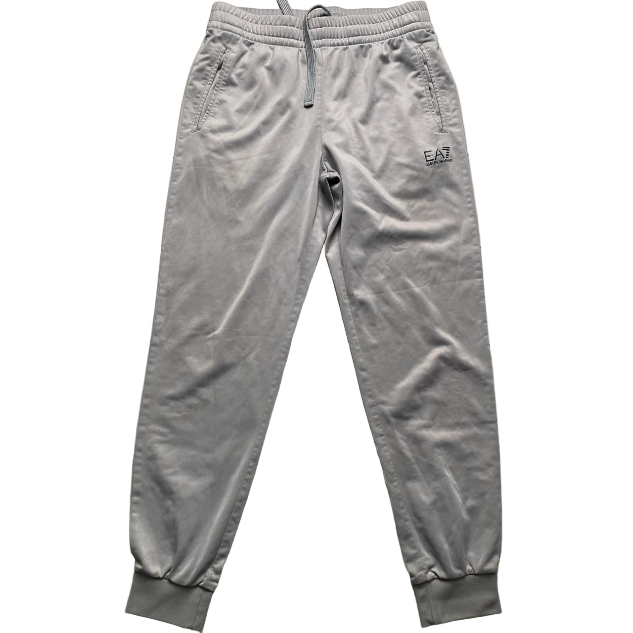 EA7 Emporio Armani Grey and Black Joggers (M)