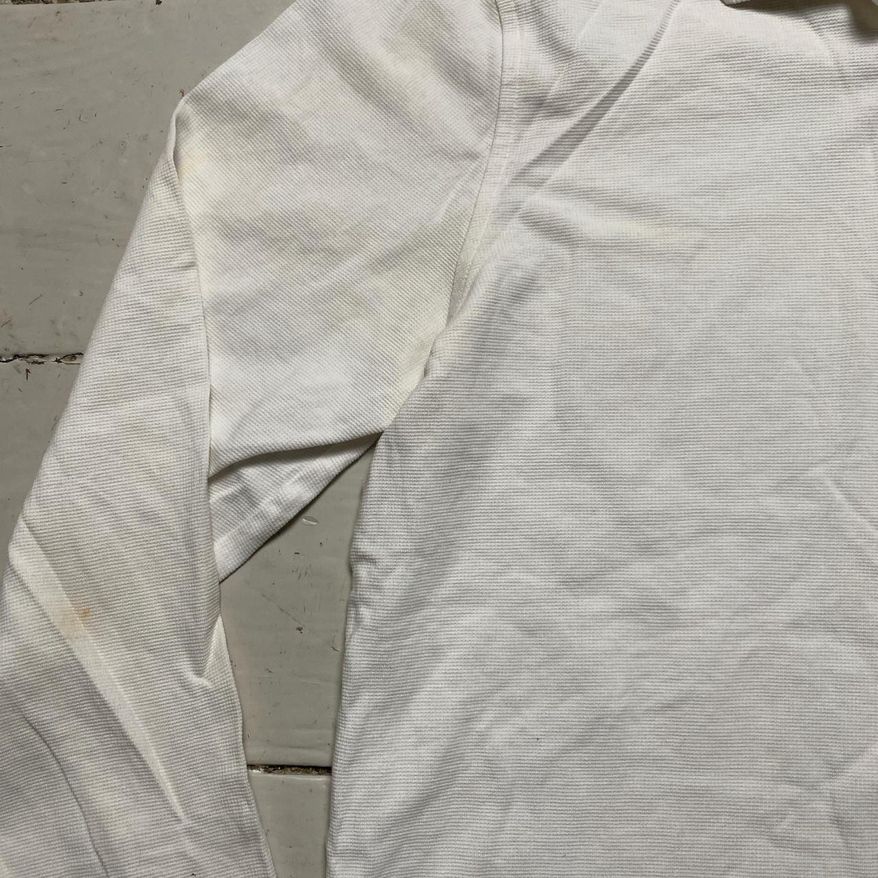 Lacoste Long Sleeve White Polo Shirt