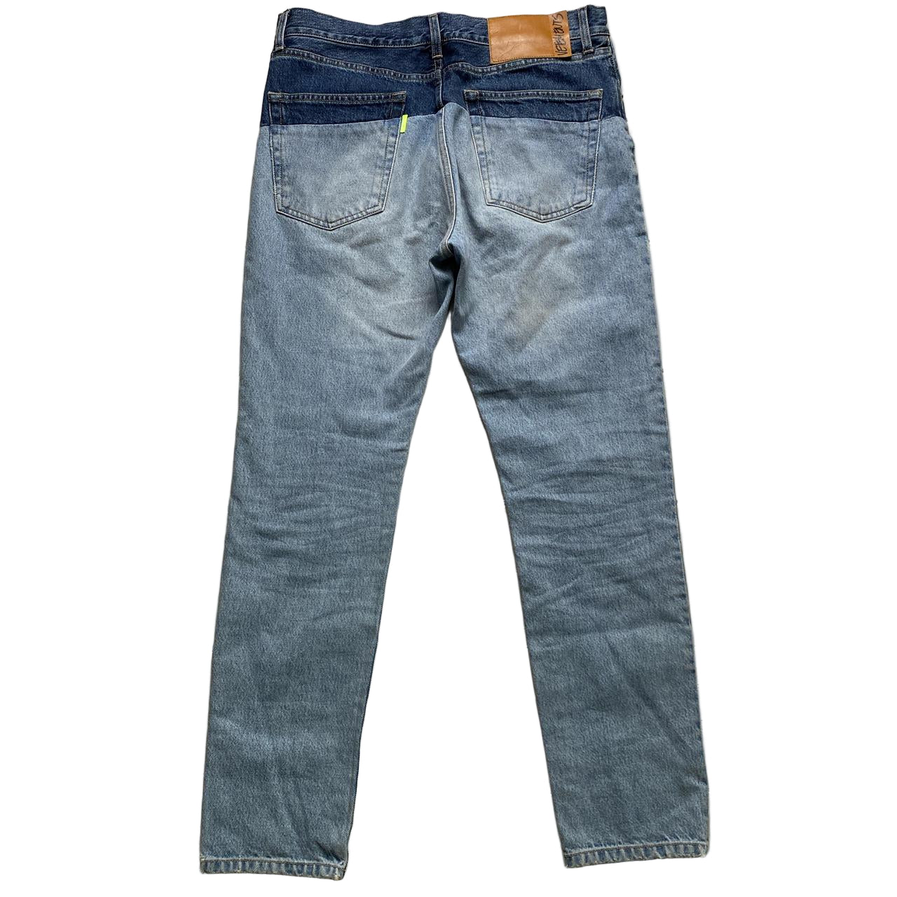 Vetements Two Tone Patchwork Jeans (32W)
