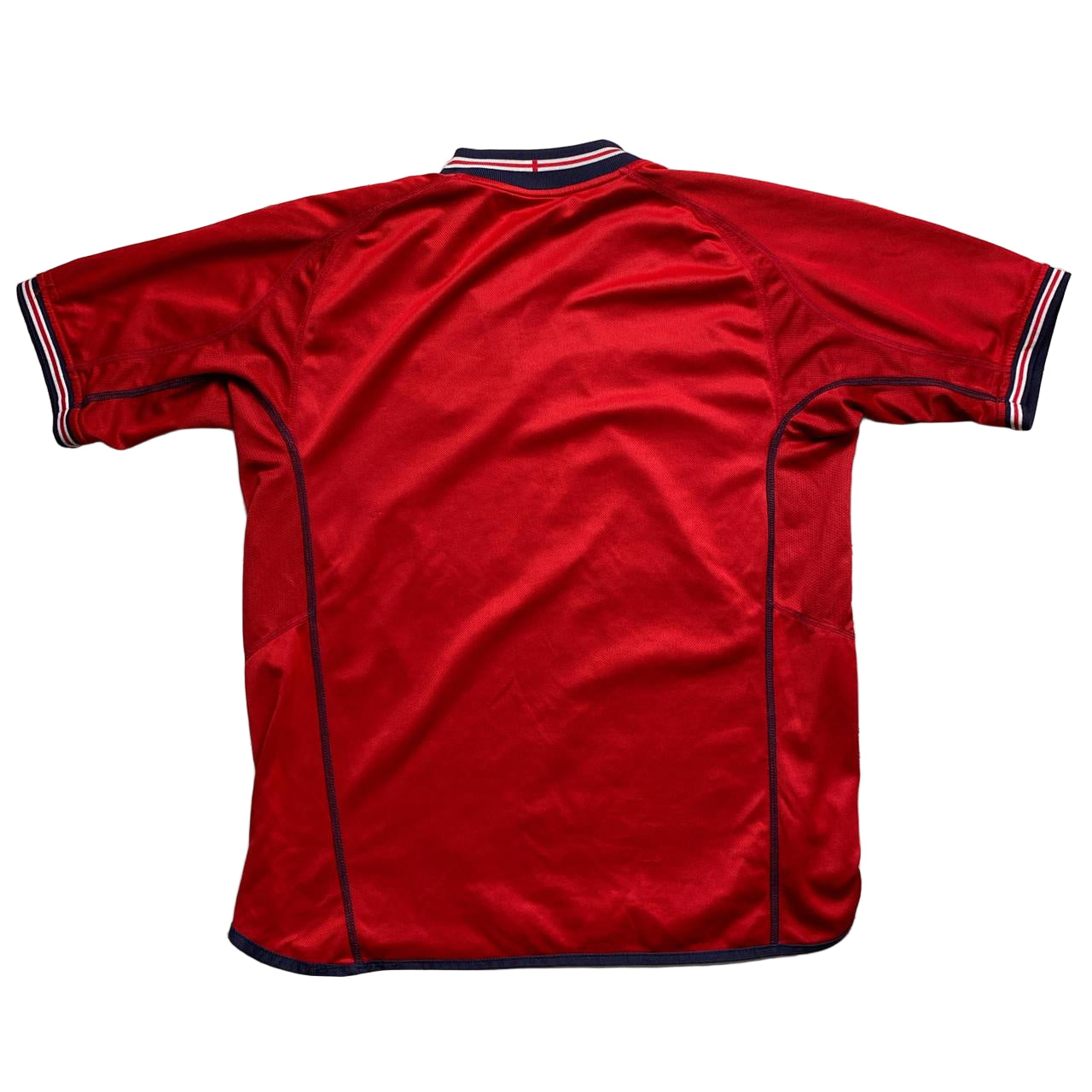 England Umbro Vintage 2004 Red and Navy Reversible Football Jersey (M)