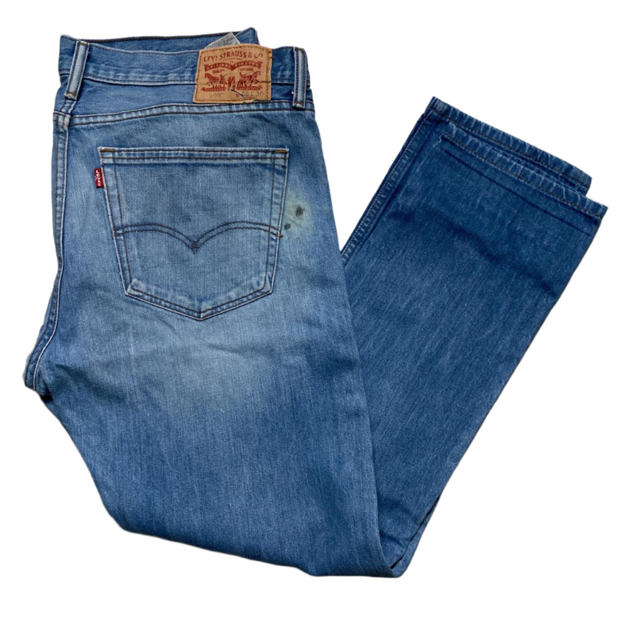 Levis 508 Baggy Light Blue Jeans (W 36)