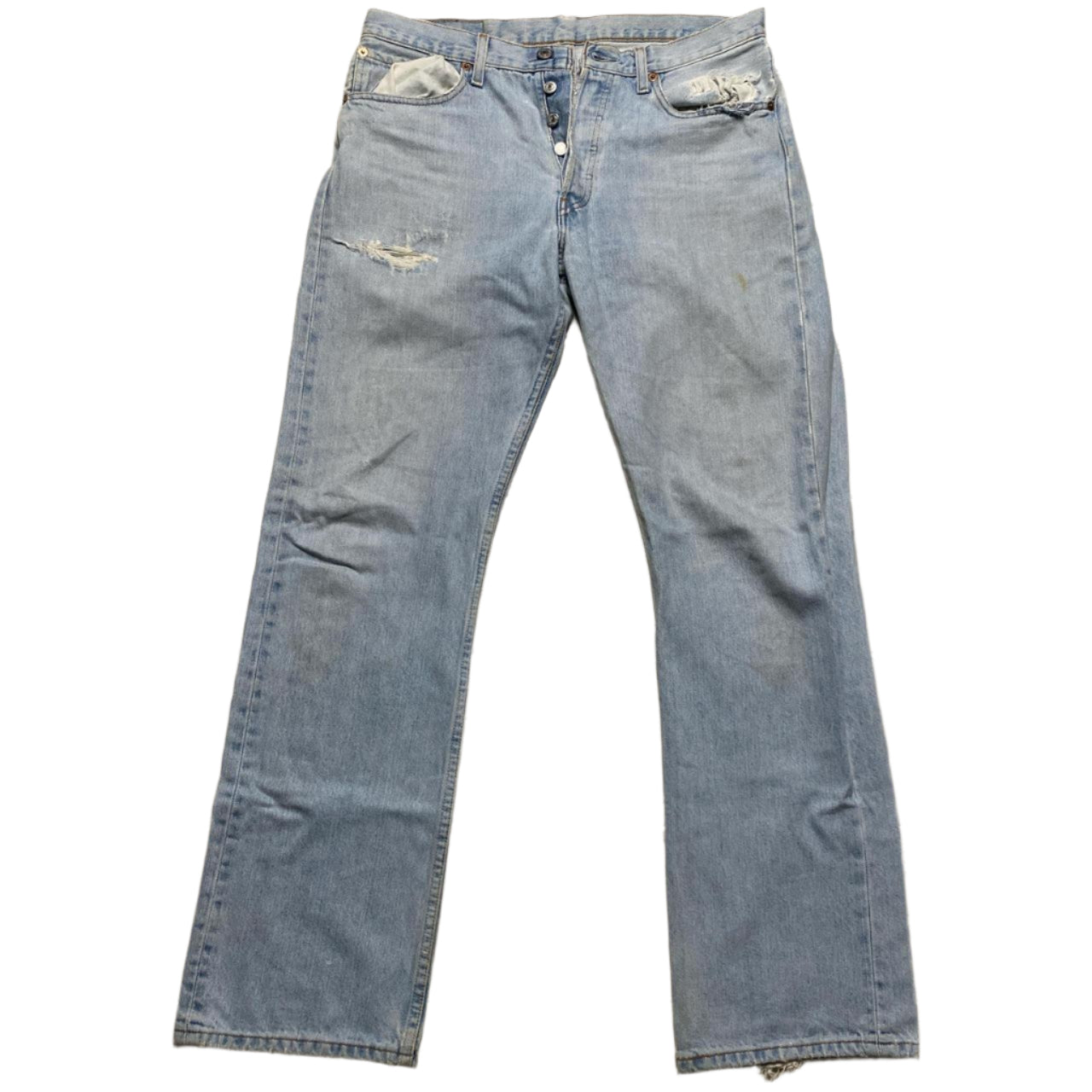 Levis 501 Distressed Vintage Jeans (W 32)