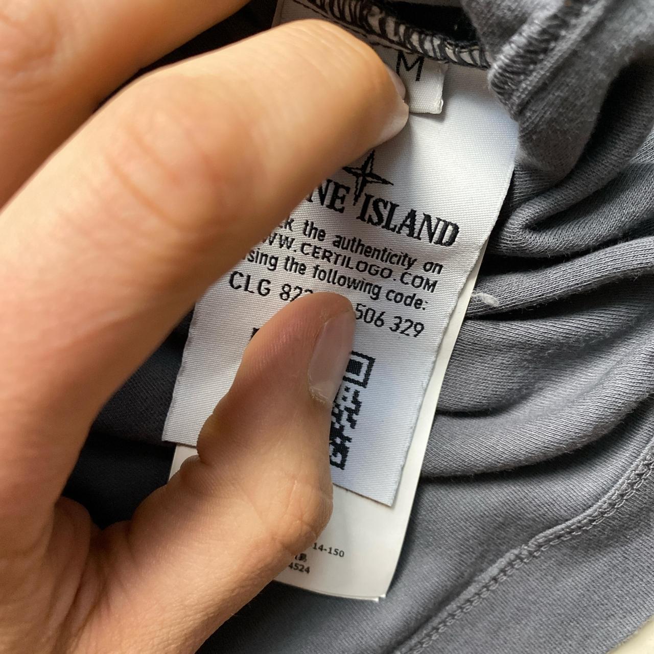 Stone Island Grey Long Sleeve T Shirt (M)