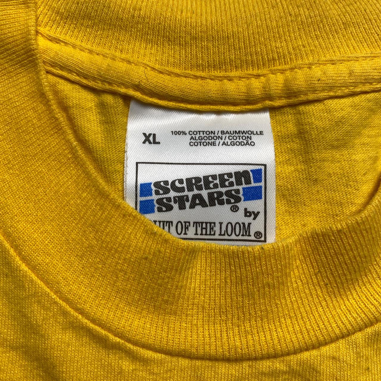 The Full Monty Vintage 1997 Yellow and Red T Shirt (XL)