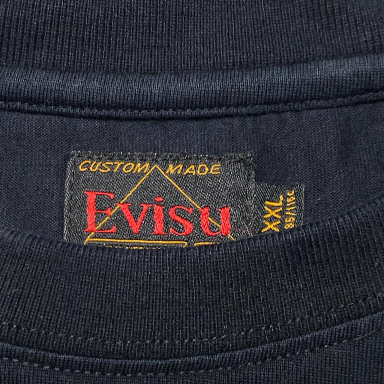 Evisu Big Daicock Swoosh Black and Multi Coloured Graphic T Shirt (2XL)