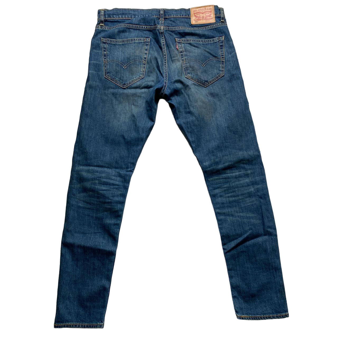 Levis 520 Navy Stonewash Jeans (32W)