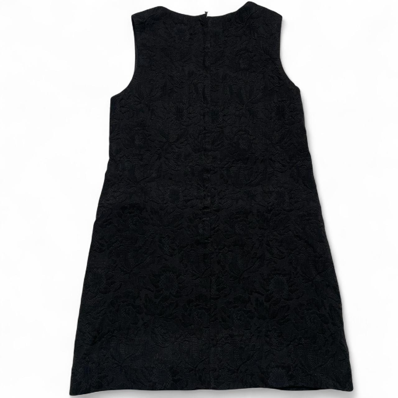 Dolce and Gabbana Brocade Carnation Vintage Floral Embroidered Silk Lace Mini Dress (S)