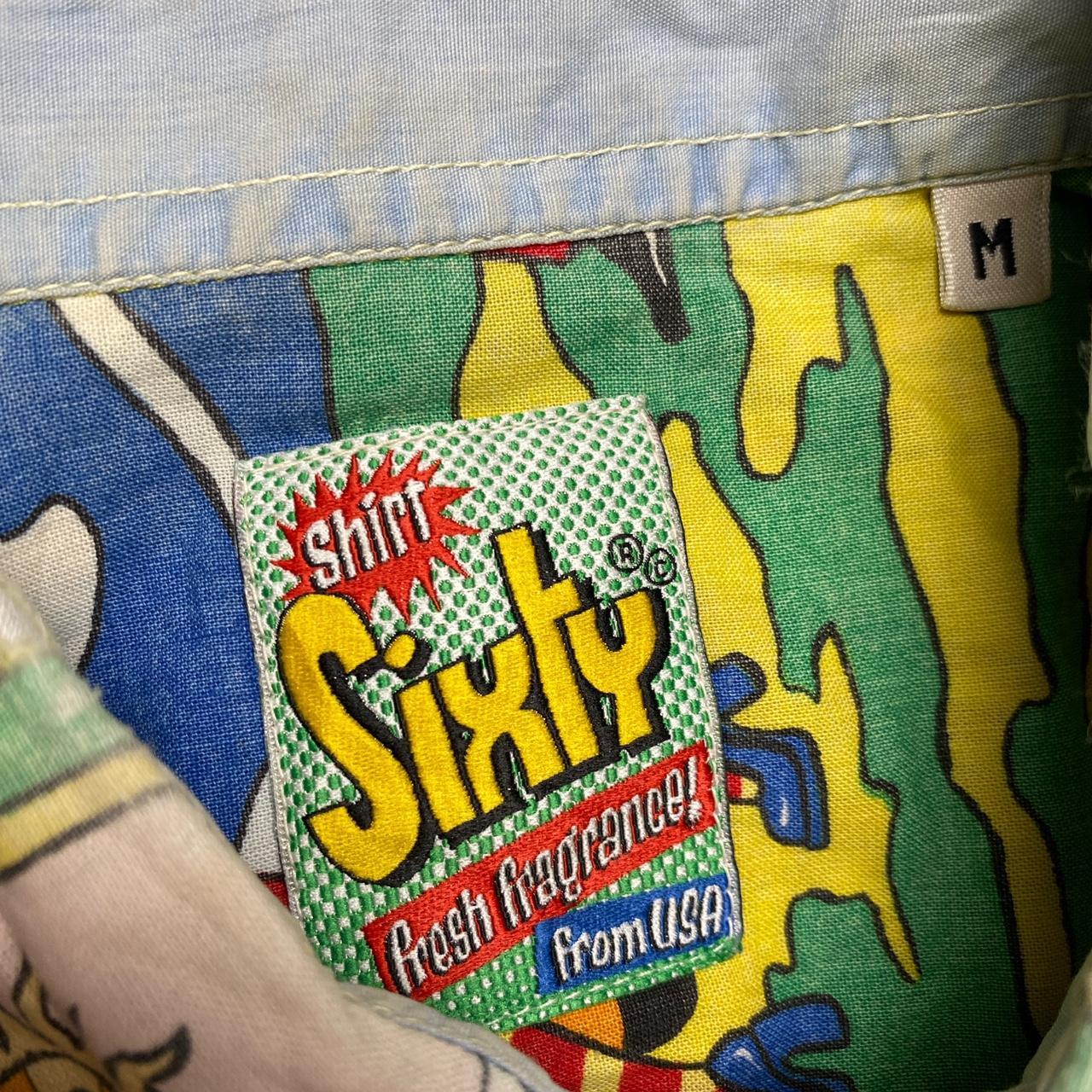 Sixty Vintage Protestor Cartoon Shirt (M)