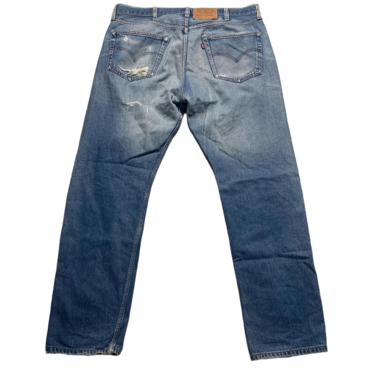 Levis 501 XX Vintage Distressed Made in Mexico Light Blue Jeans (W 40)