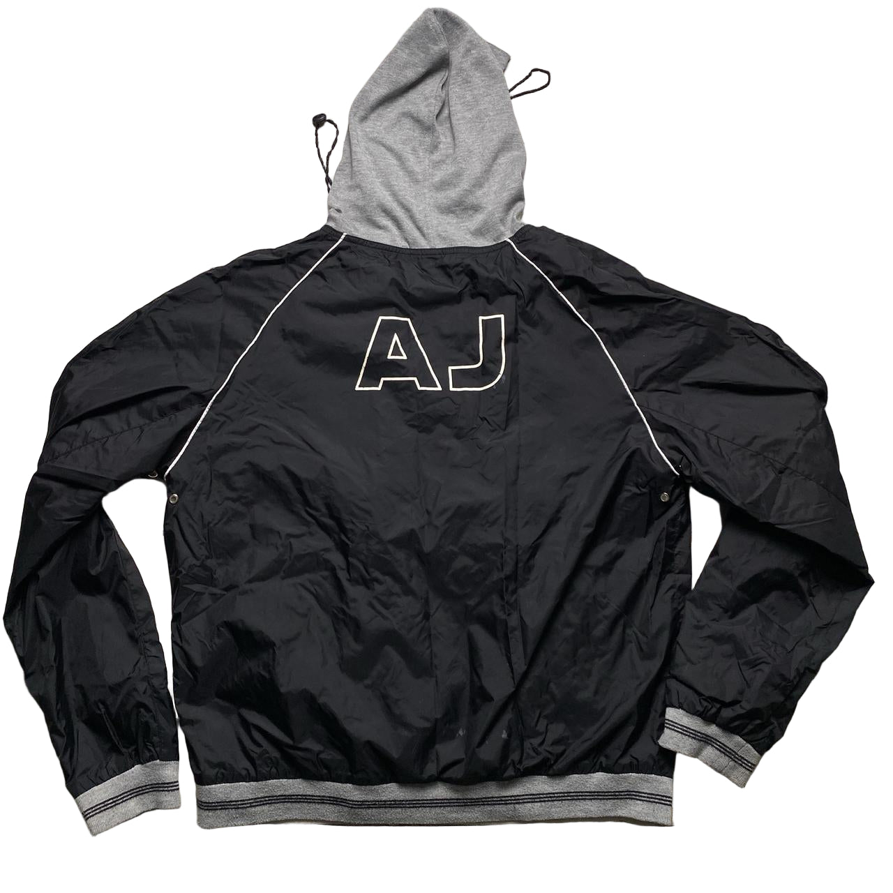 Armani Jeans AJ Vintage Shell Hooded Windbreaker Jacket (XL)
