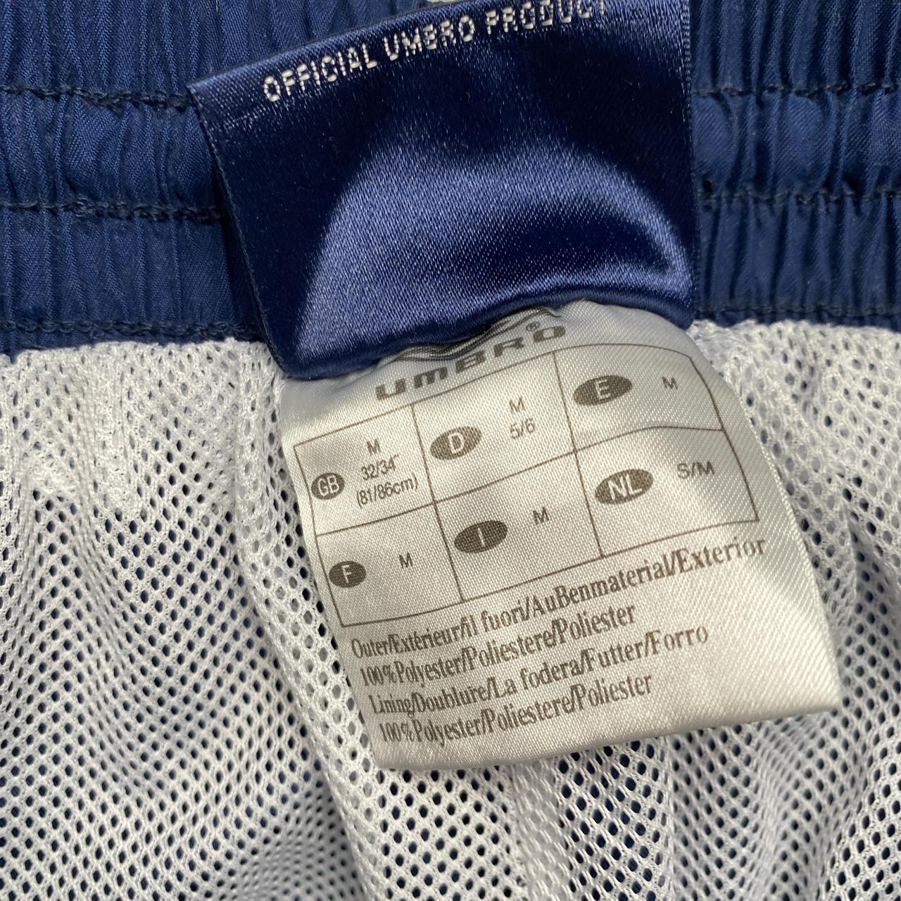 Umbro Vintage Navy Red and White Shell Trackpant Baggy Bottoms
