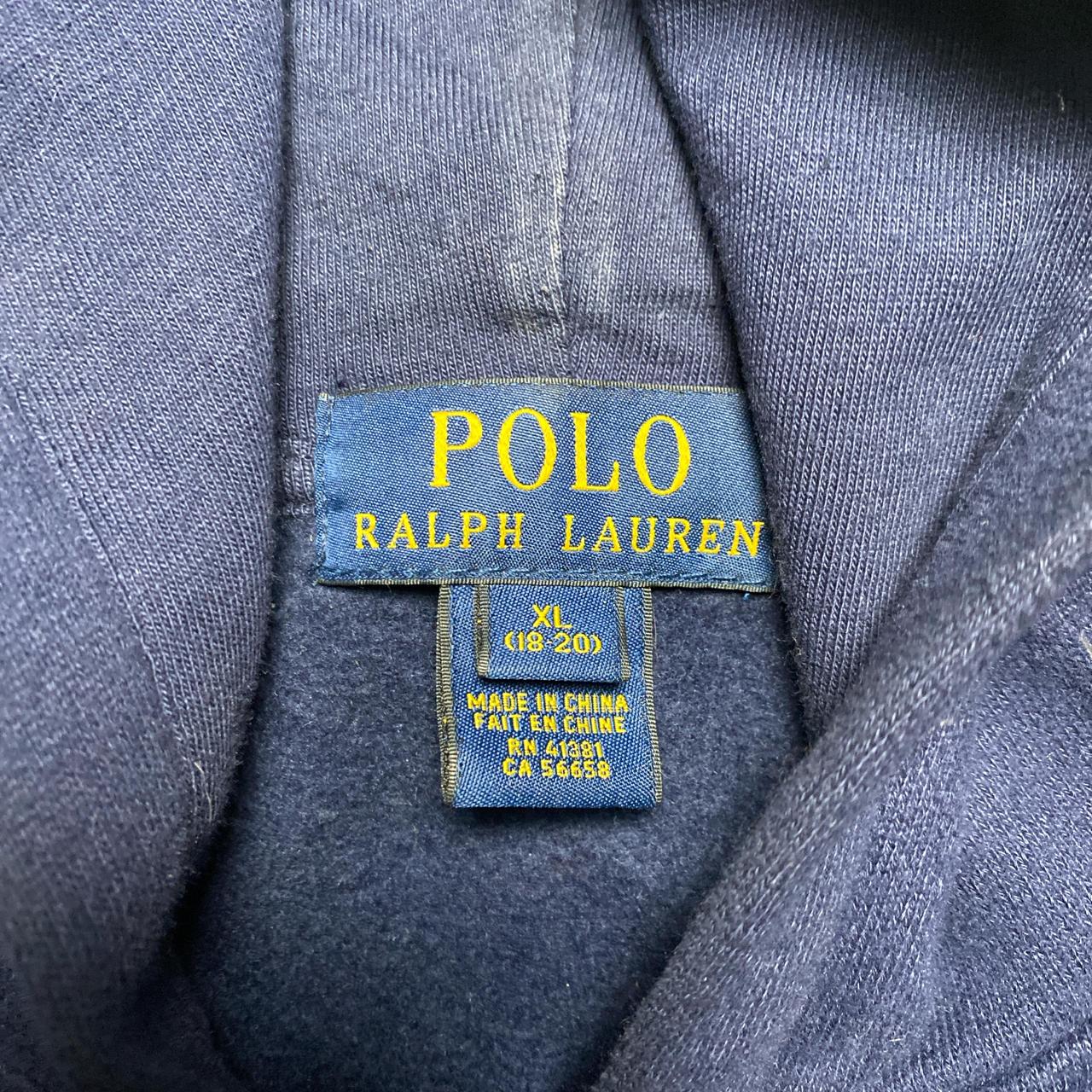 Ralph Lauren Polo Navy and Red Hoodie (XS)
