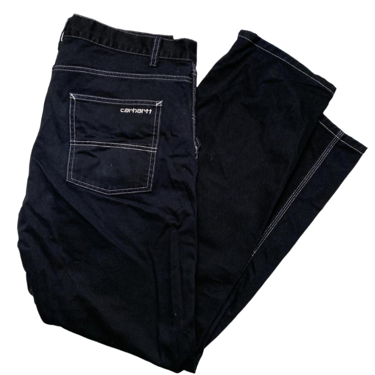 Carhartt WIP Double Knee Pant Cargo Black Trousers (34W)