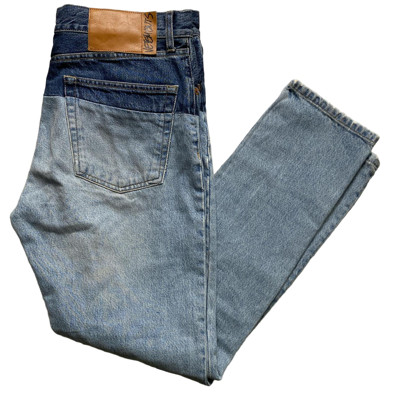 Vetements Two Tone Patchwork Jeans (32W)