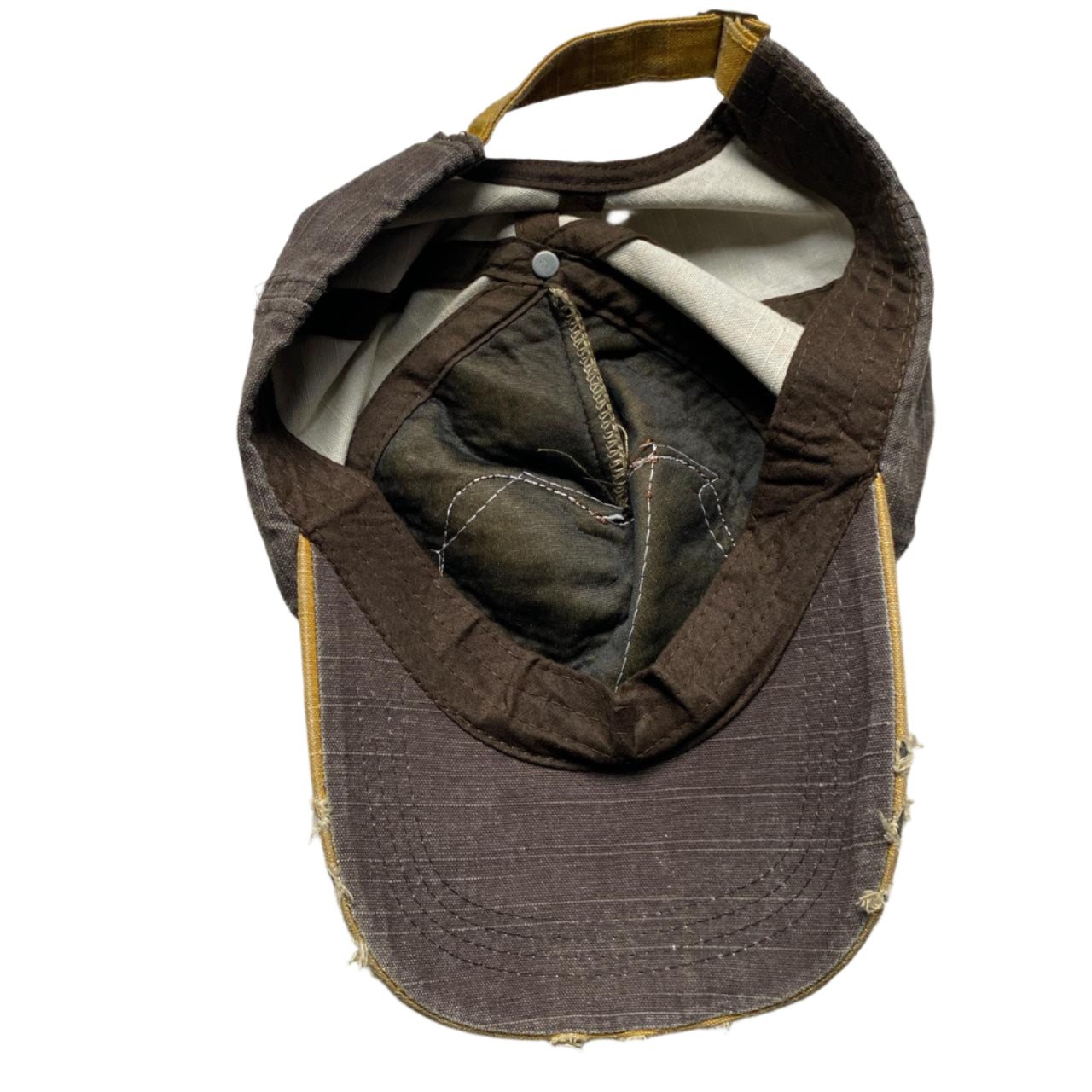 Motors Racing Team Racing Distressed Brown and Tan Cap