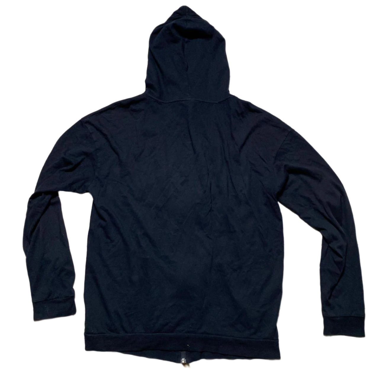 Hugo Boss Navy Blue and White Hoodie (M)