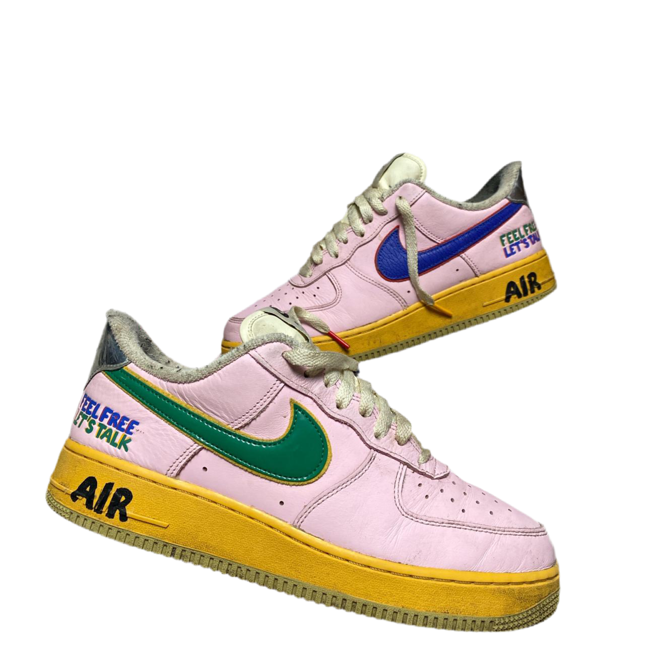 Nike Air Force 1 Feel Free Lets Talk Pink Foam (UK 8)