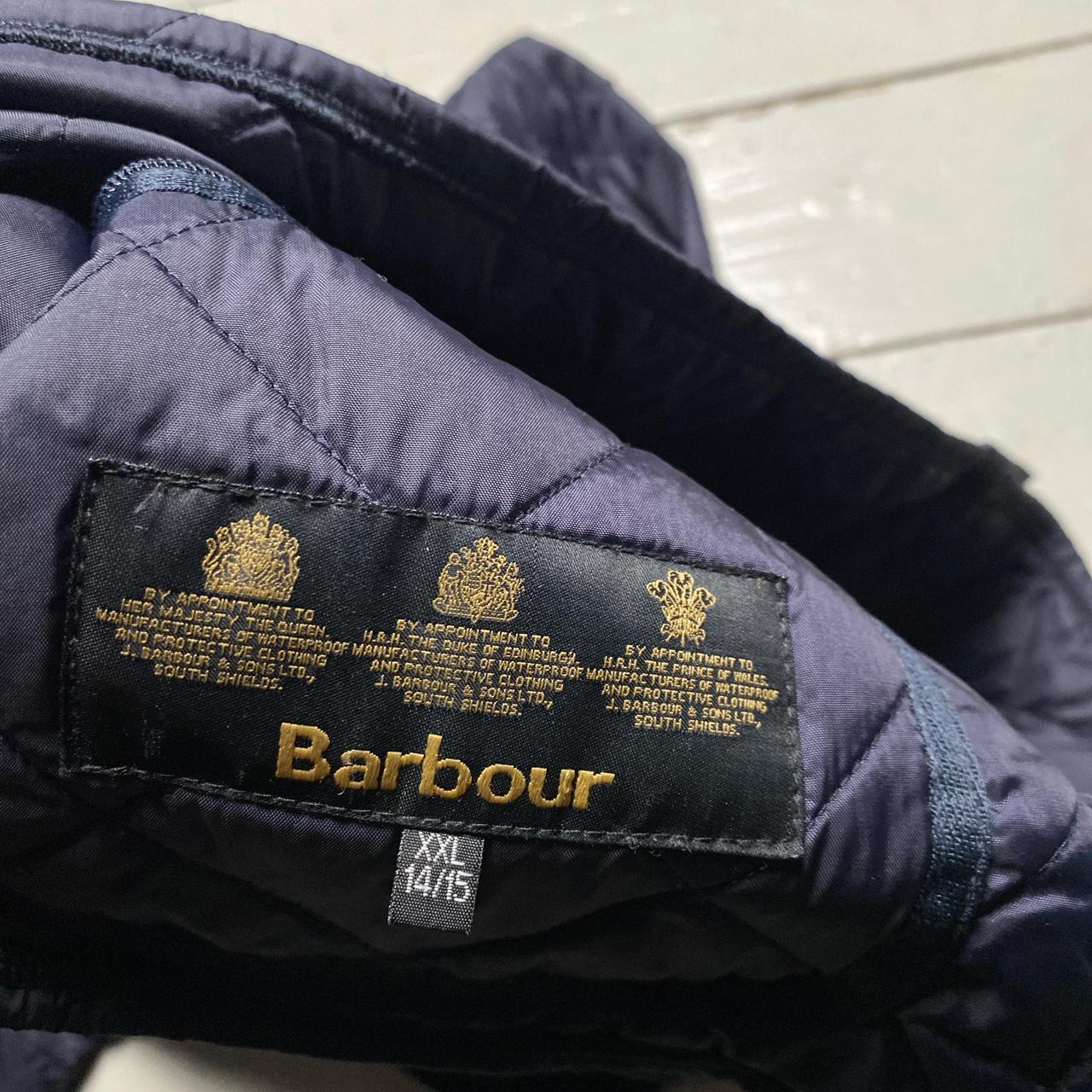 Barbour Navy And Black Quilted Jacket (S)