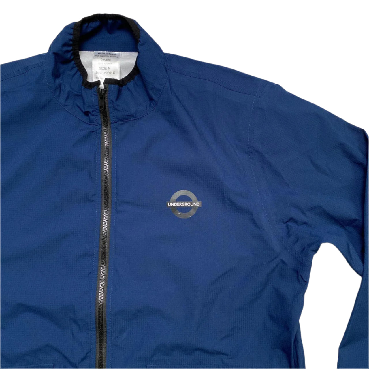 Navy Lightweight Windbreaker Shell Jacket (M)