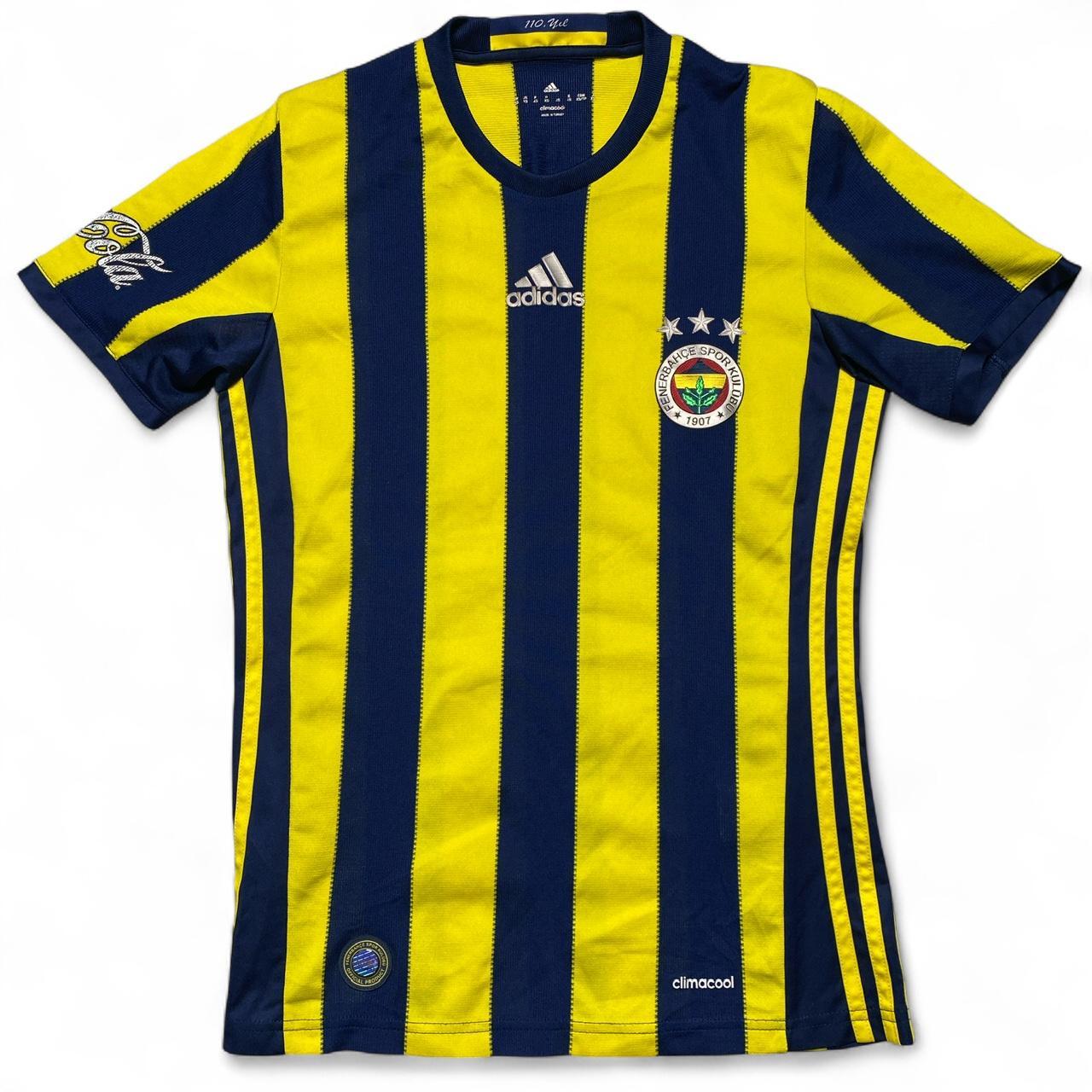 Adidas Fenerbache 2012 Yellow and Navy Football Jersey (XS)