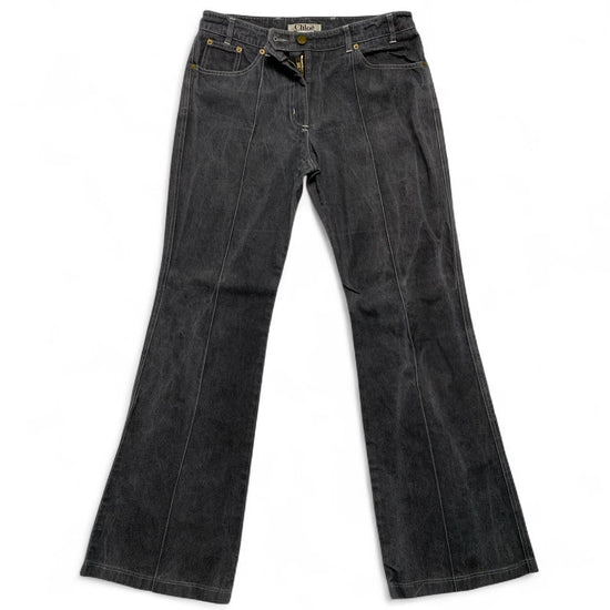 Chloe Vintage y2k Grey Flared Jeans Trousers (30W)