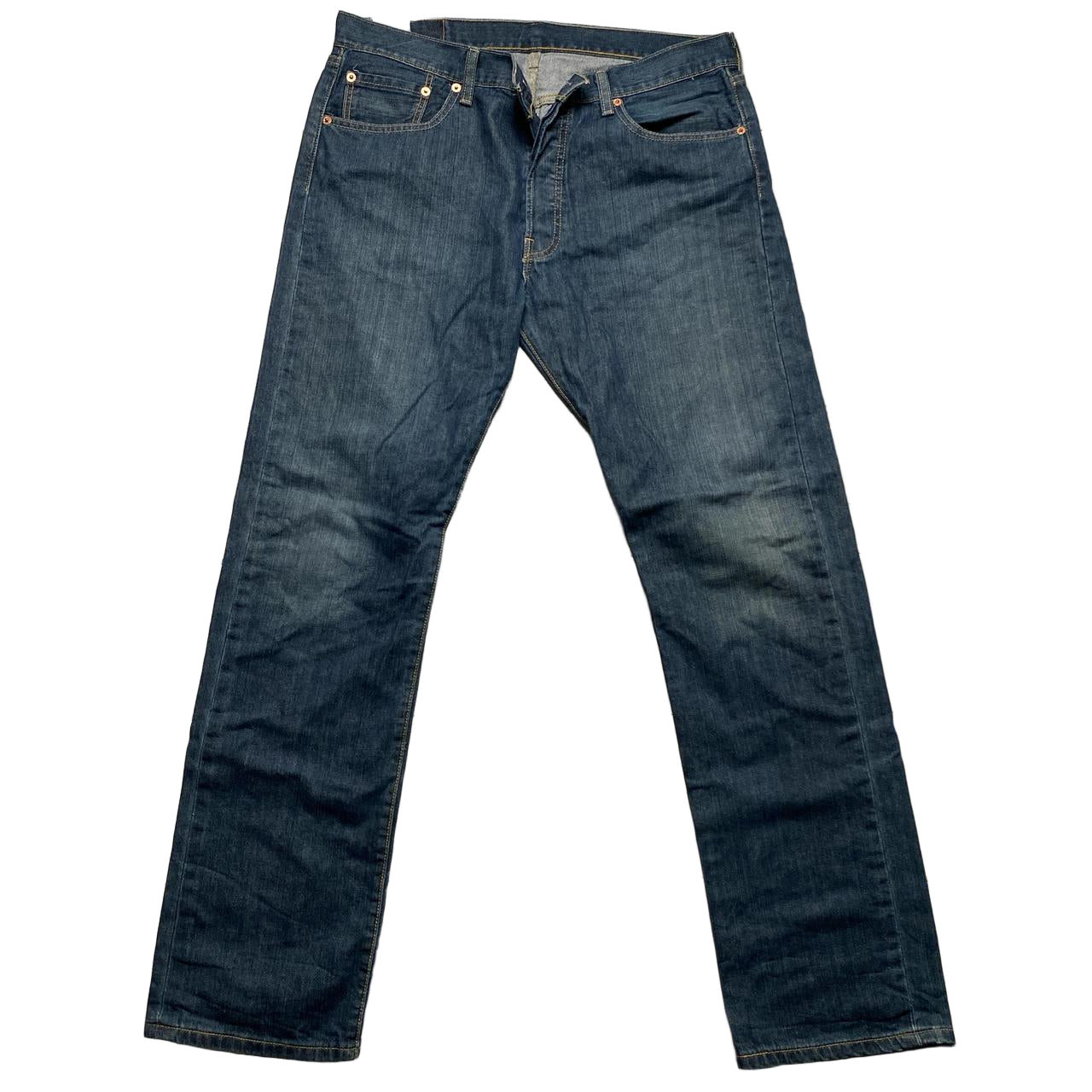 Levis 501 Navy Baggy Jeans (34W)