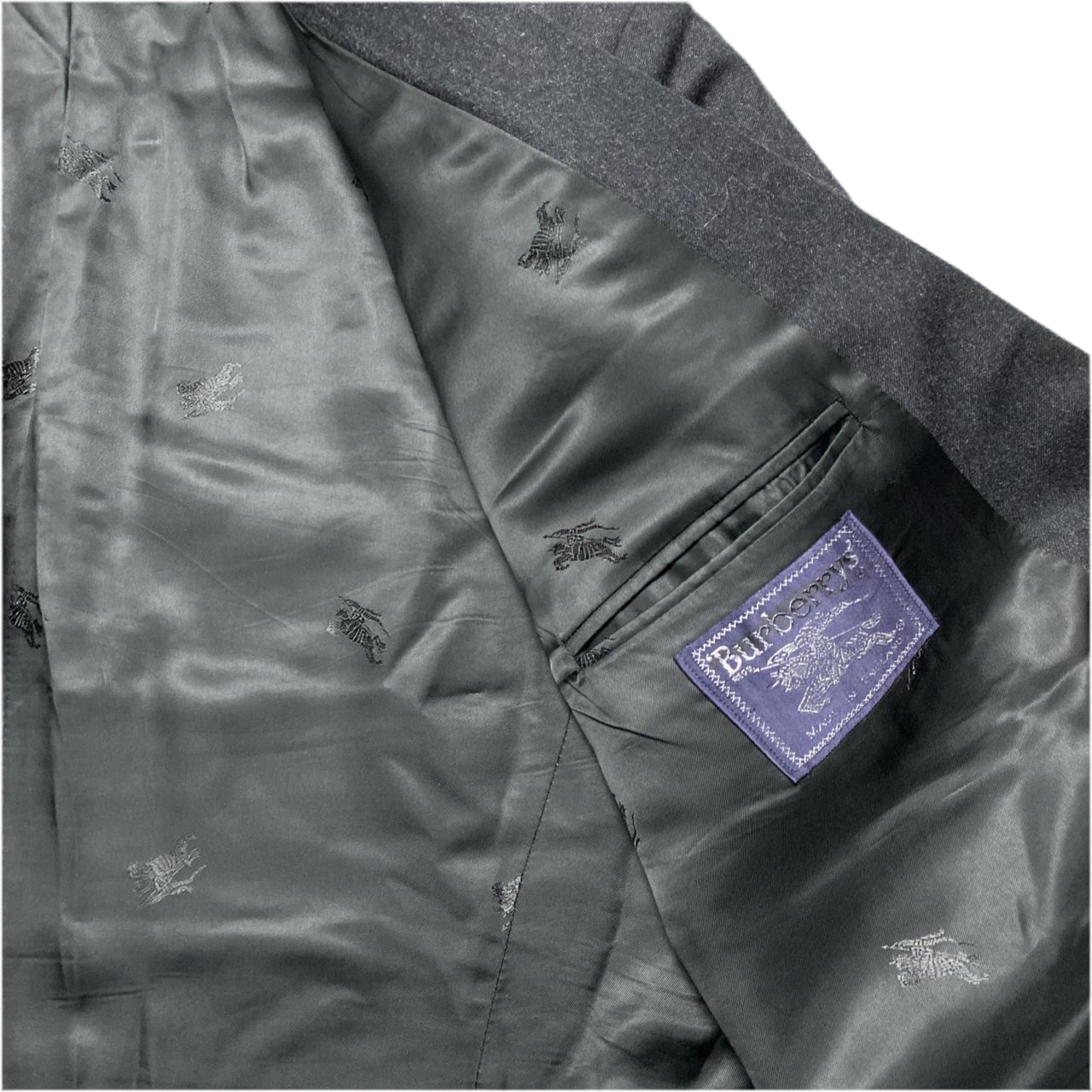 Burberry Burberrys Vintage Double Breasted Wool Suit Jacket Blazer (XL)