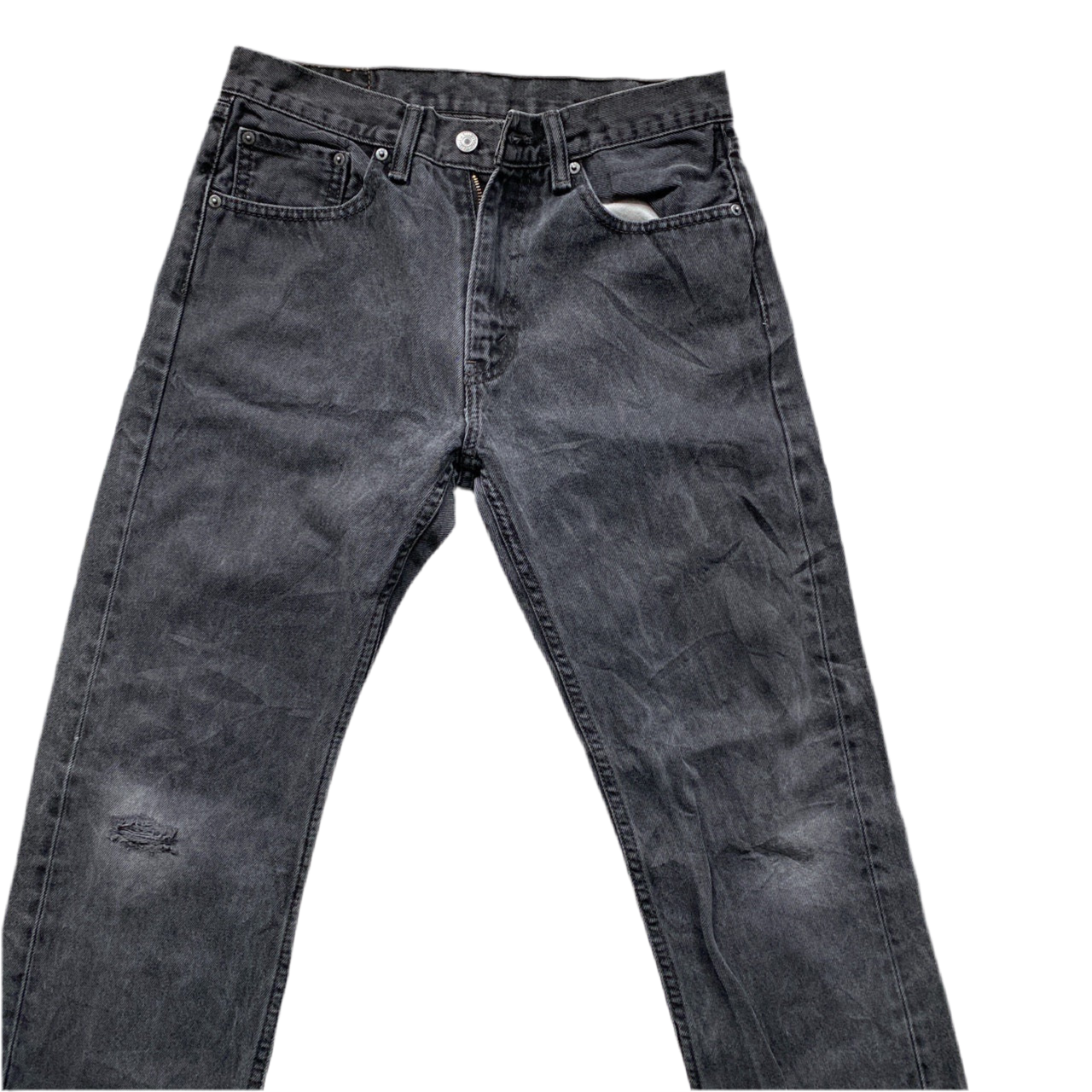 Levis 505 Charcoal Grey Jeans (32W)