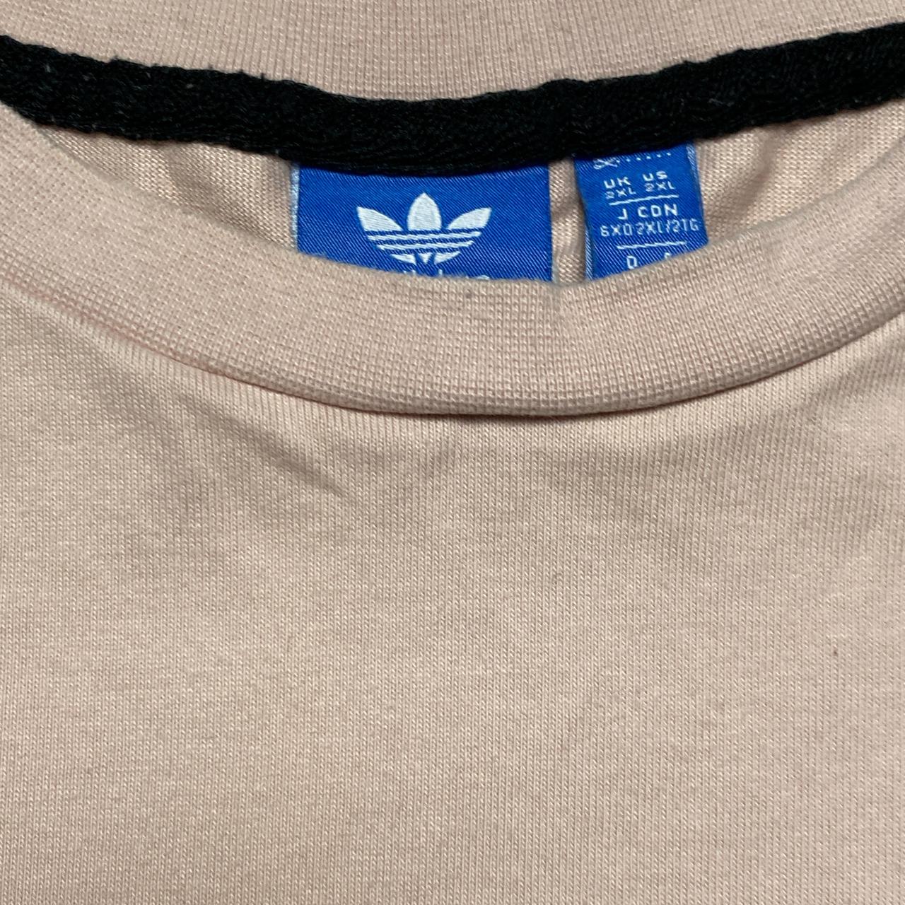 Adidas Pink and Black T Shirt (2XL)