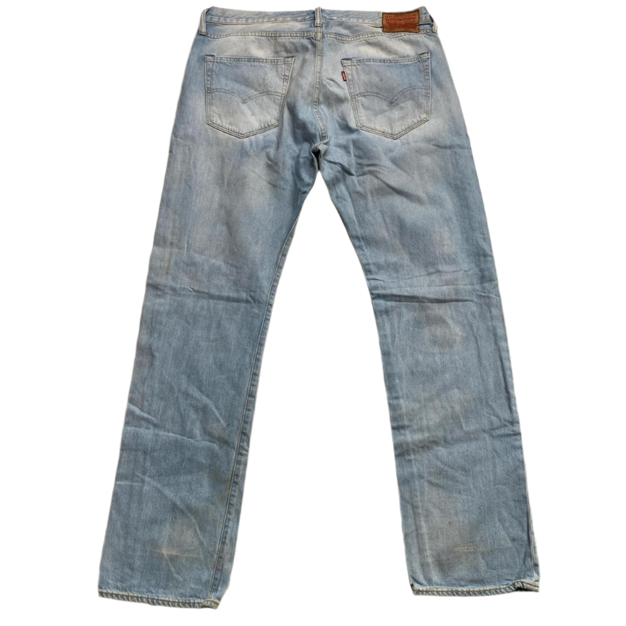 Levis 501 Light Blue Vintage Stonewash Jeans (36W)