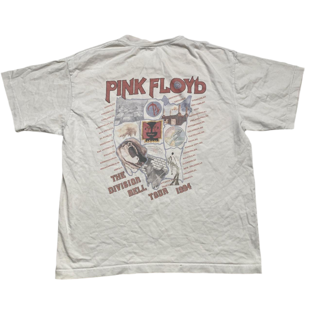 1994 Pink Floyd Division Bell Tour Vintage T-shirt (L)