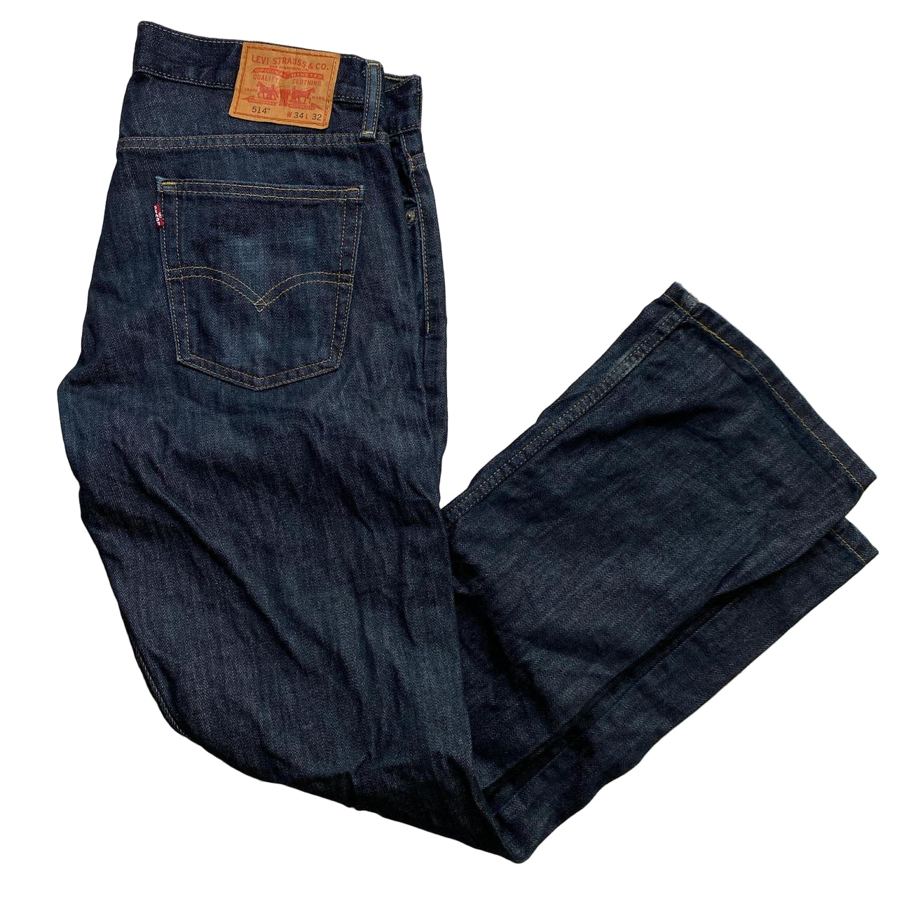 Levis 514 Dark Navy Baggy Jeans (34W)