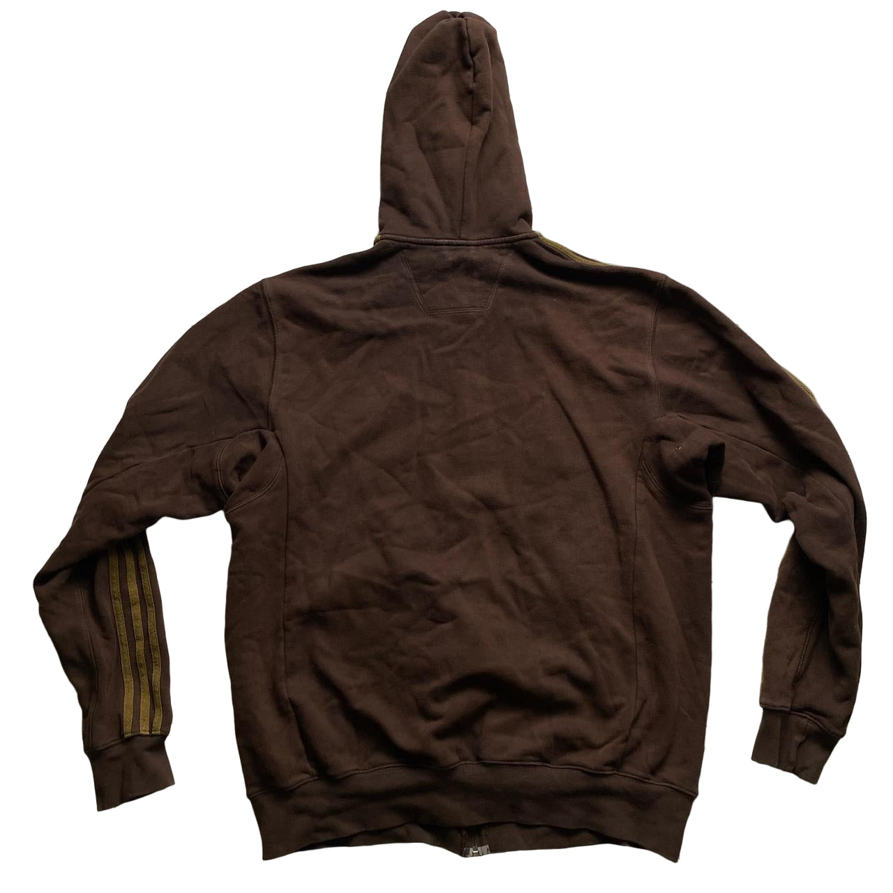Adidas Originals Brown Two Tone Vintage Hoodie (XL)