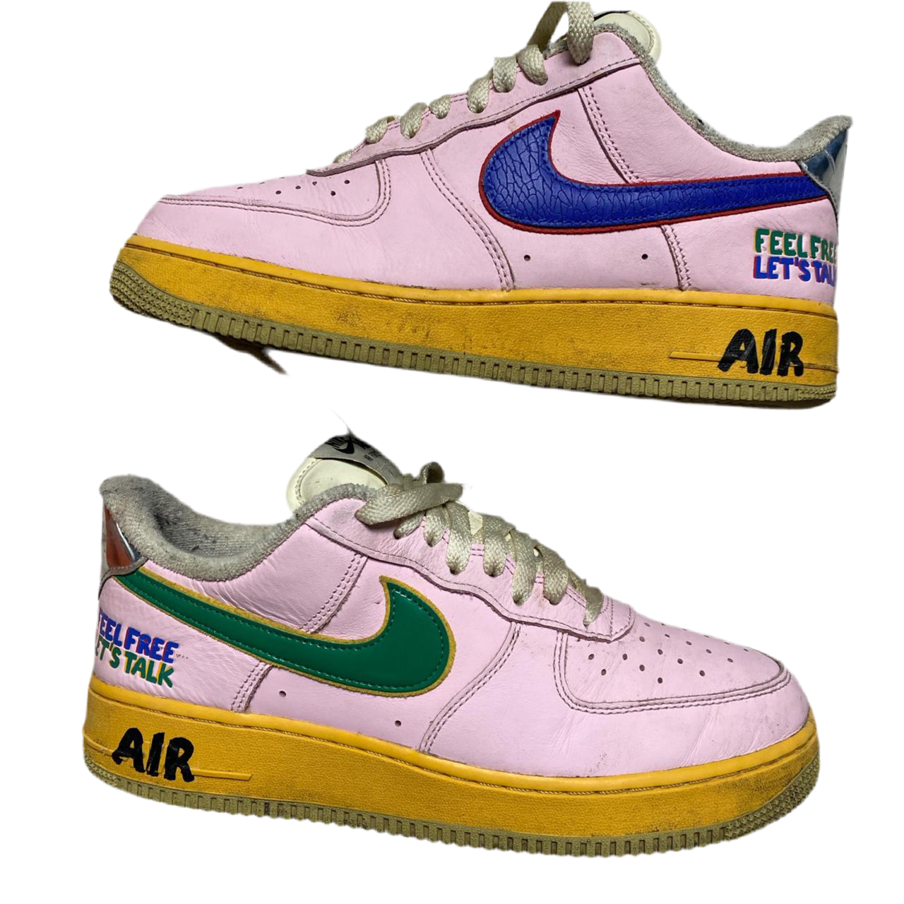Nike Air Force 1 Feel Free Lets Talk Pink Foam (UK 8)