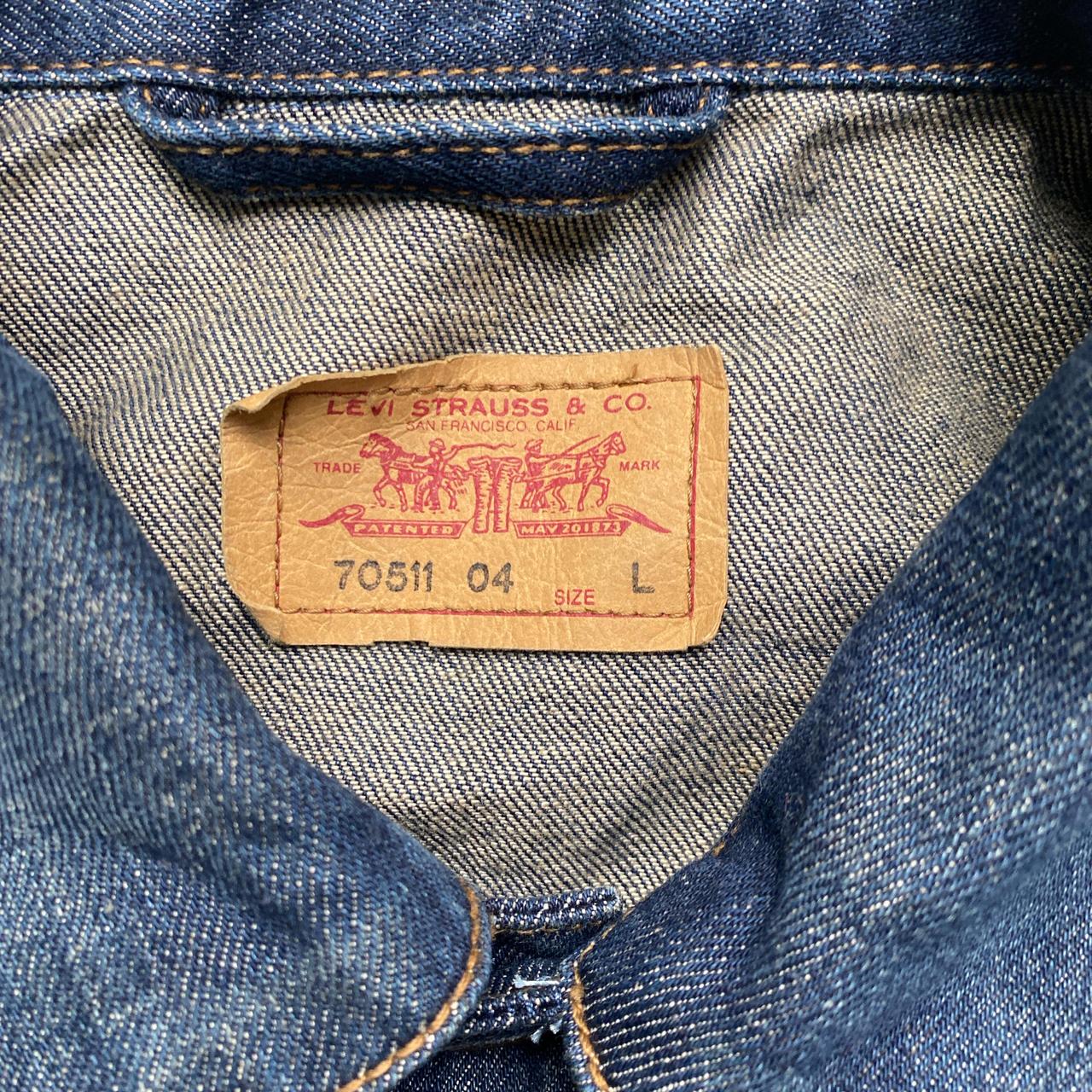Levis 70511 04 Vintage Denim Jacket Navy (L)