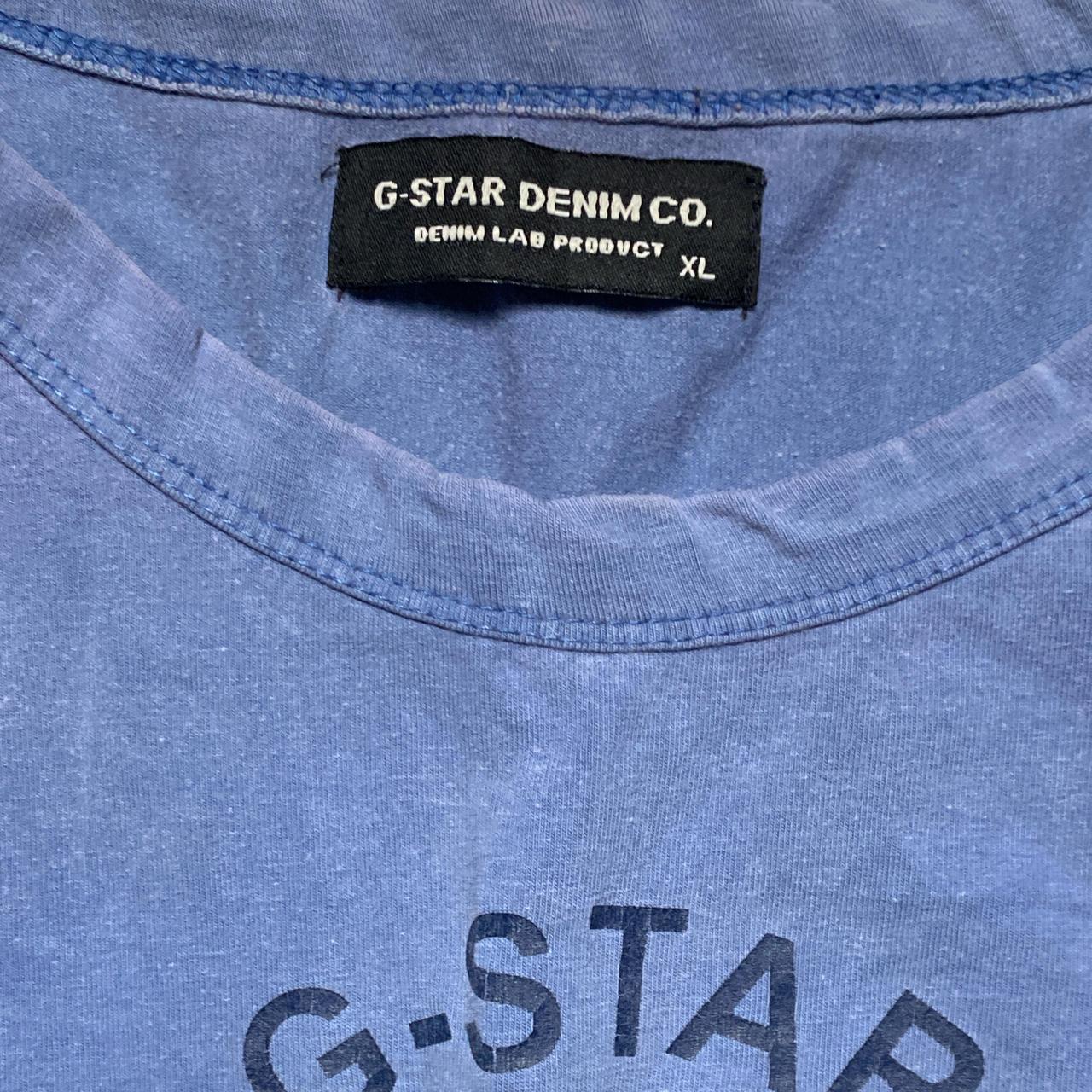 G Star Blue Long Sleeve T Shirt (XL)