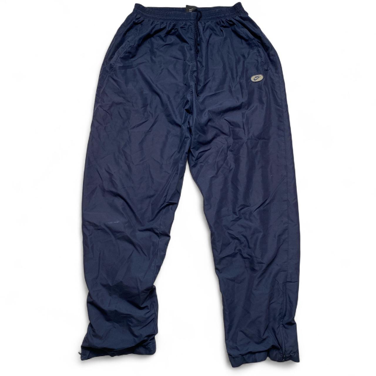 Nike Vintage Y2K Navy Trackpant Shell Bottoms (XL)