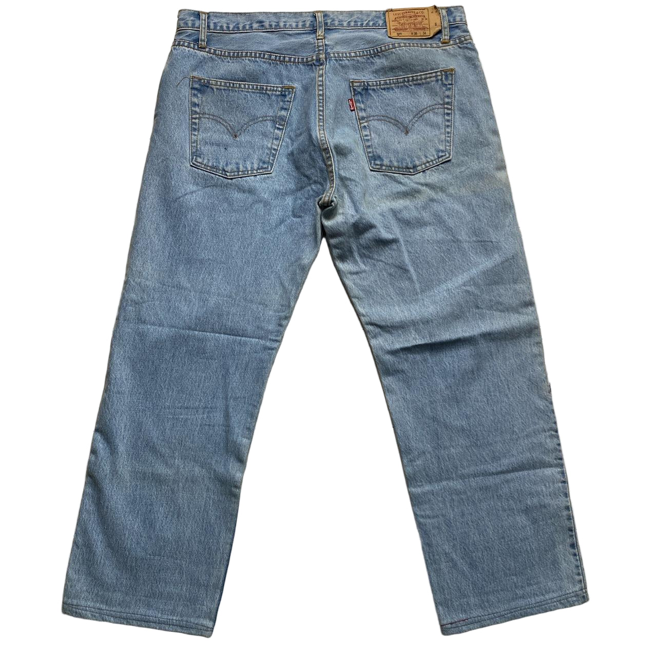 Levis 505 Baggy Light Blue Jeans (38W)