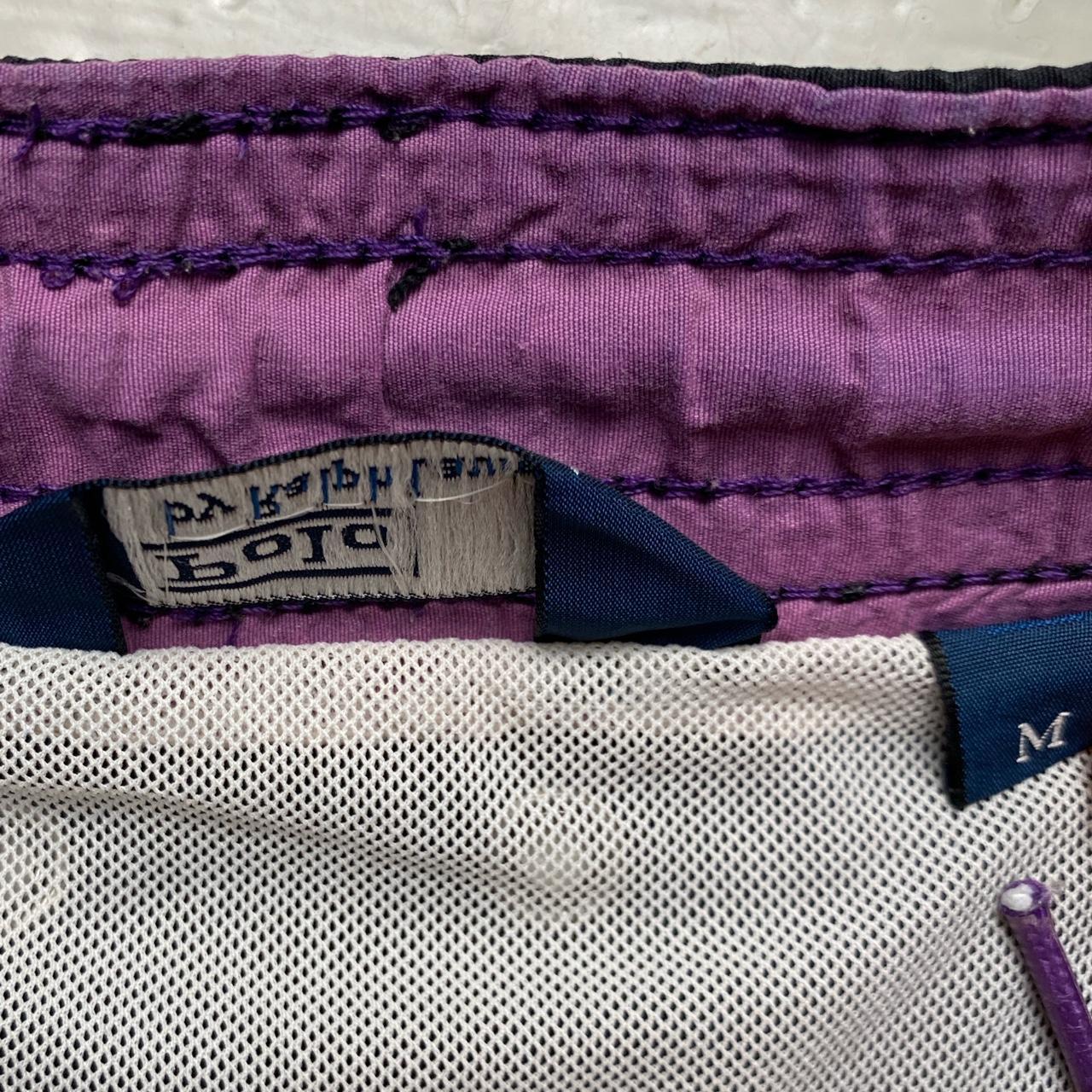 Polo Ralph Lauren Black and Purple Swim Shorts