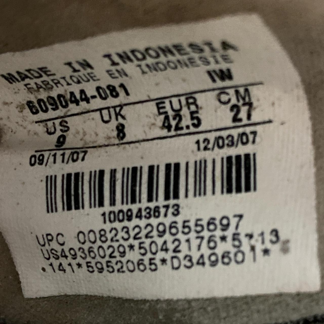 Nike Air Rift Vintage 2007 Grey and Orange Tabi Split Toe Shoes (UK 8)