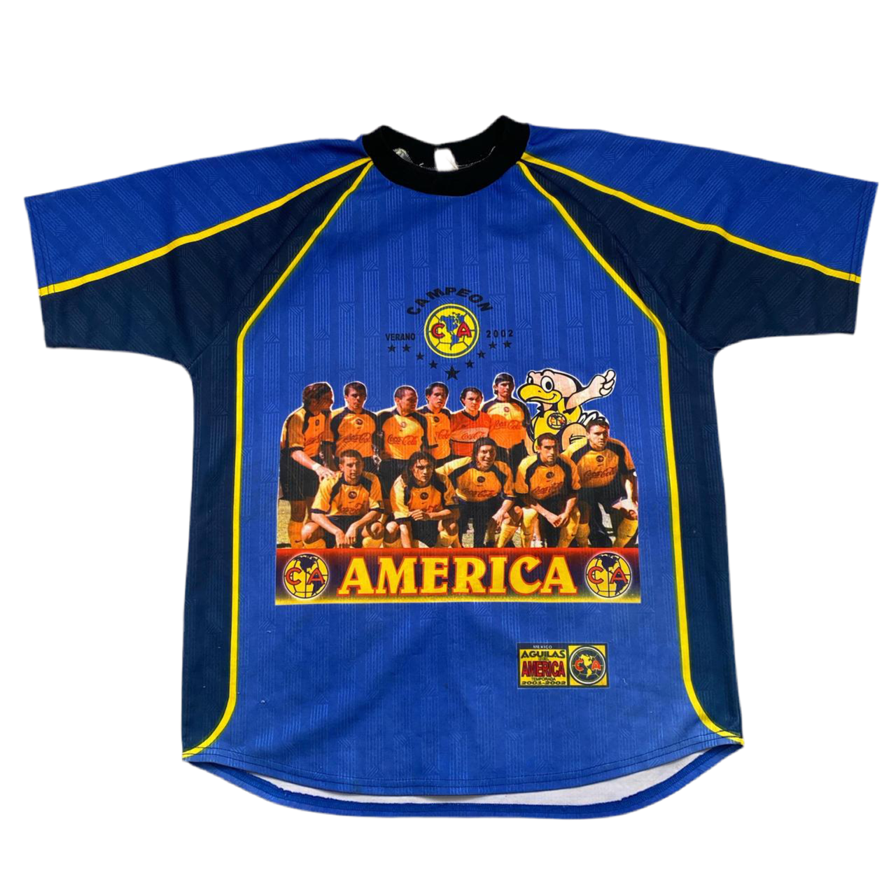 Club America 2002 Mexico America Campeon Vintage Football Jersey (XL)