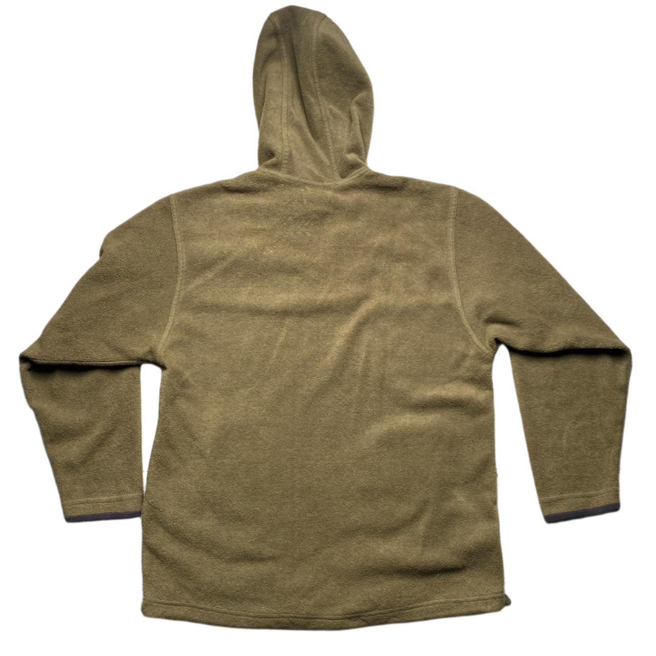 Adidas Olive Khaki Green Quarter Zip Fleece Hoodie (L)
