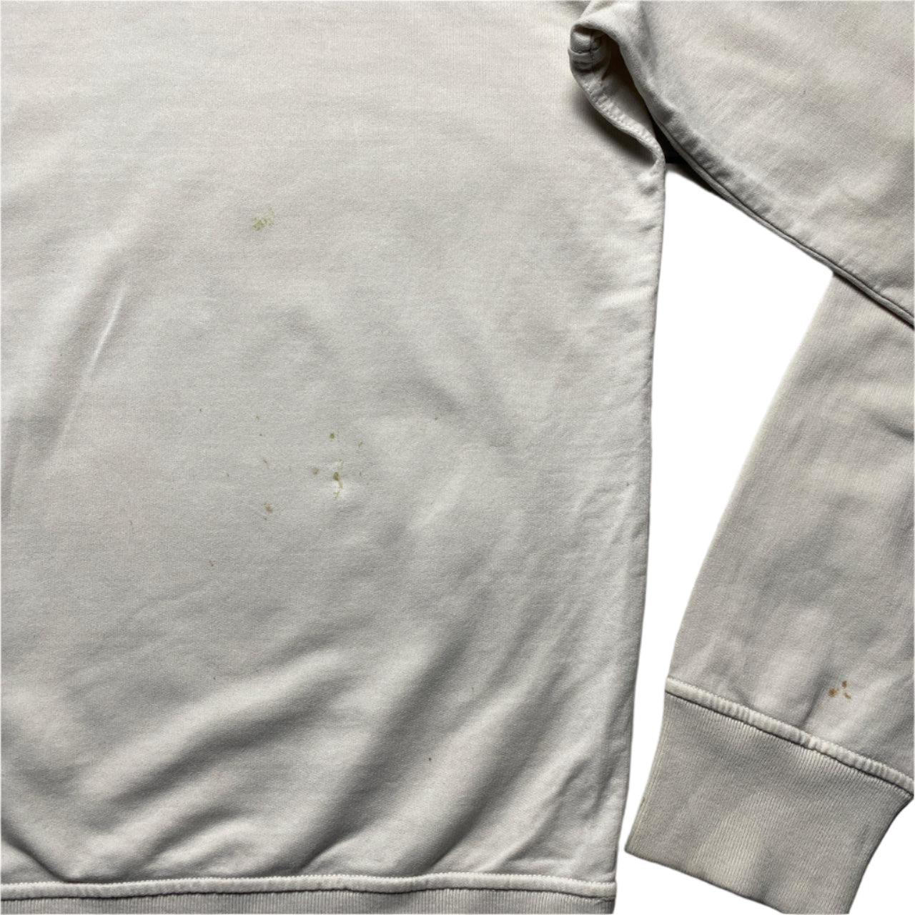 Stone Island Marina Vintage Cream White Long Sleeve Thin Jumper (XL)