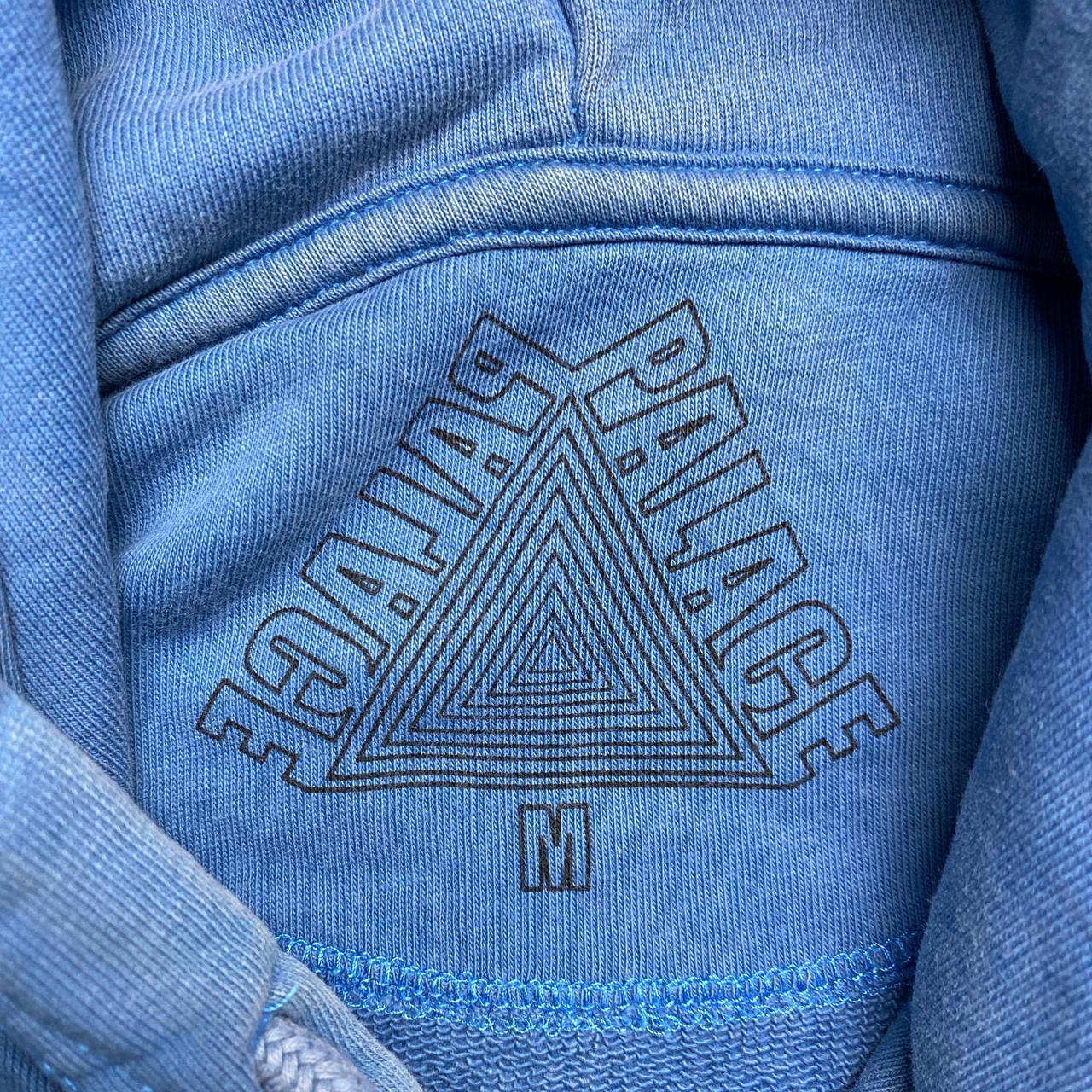 Palace Blue and Light Brown Hoodie (M)