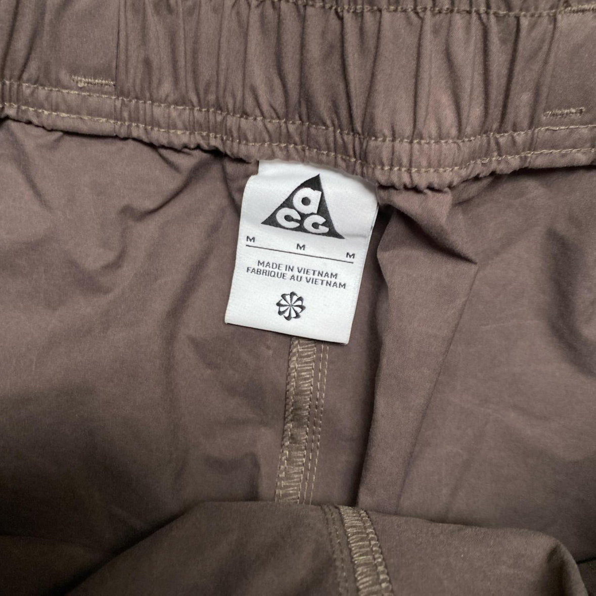 Nike AGG Brown Womens Brown Parachute Long Skirt (M)