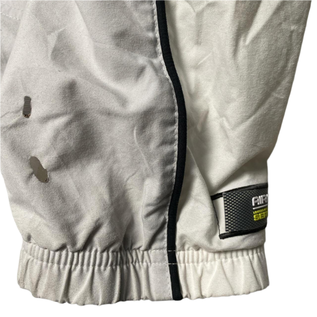 Nike Air Max Vintage y2k Silver and White Shell Tracksuit Jacket (XL)