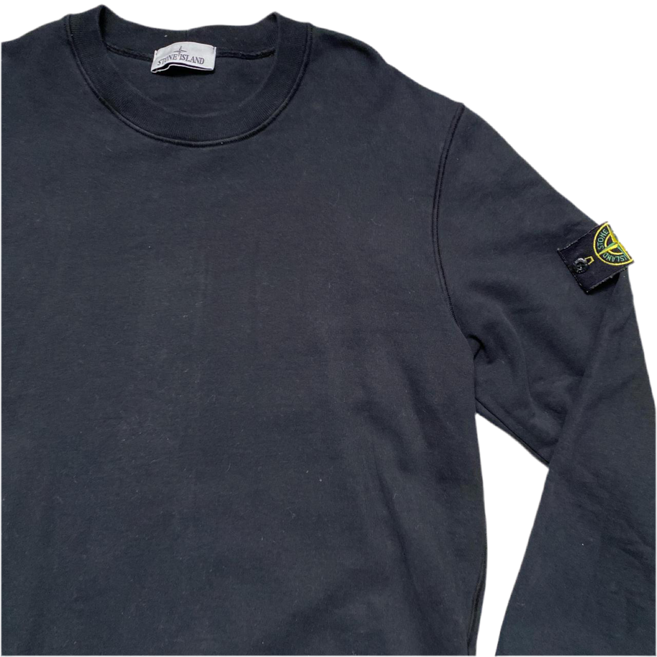 Stone Island Black Crewneck Jumper (XL)